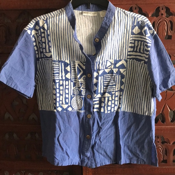 Draper’s and Damon’s Tops Vintage Drapers And Damons Beach Shirt